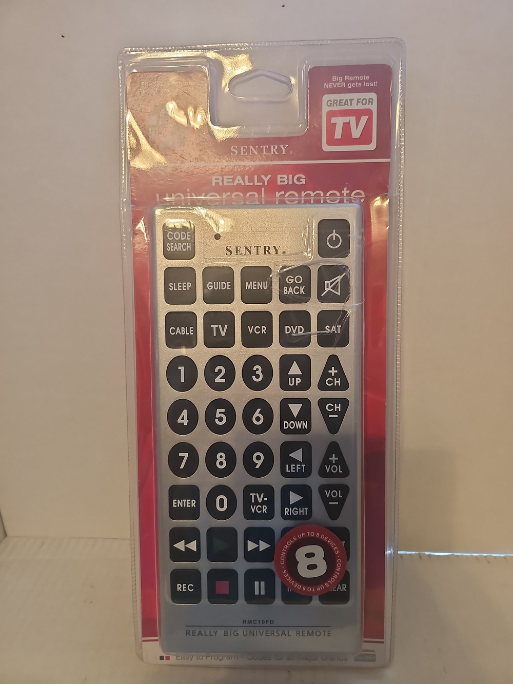 Entry Sentry Really Big Universal Remote - Silver and Black